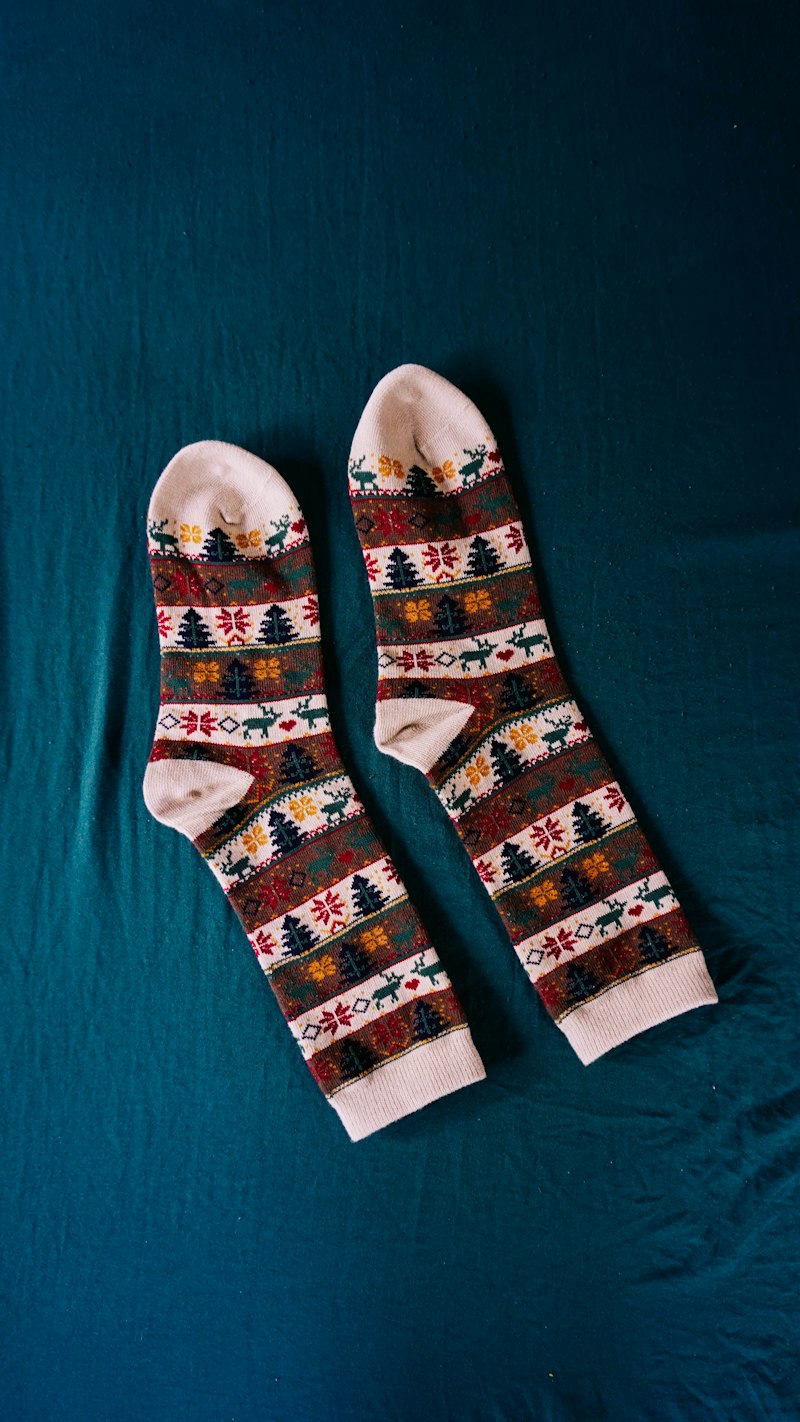 Grip Socks White Darkbrown - Studio Essentials
